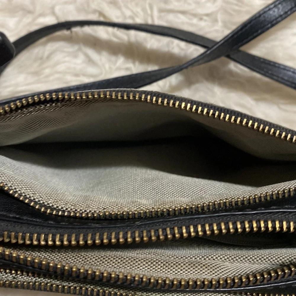 Fossil Campbell Crossbody‎ in Black Stripe